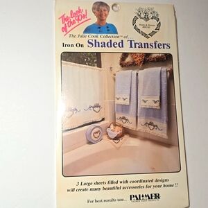 Vintage iron on Hearts and Flowers